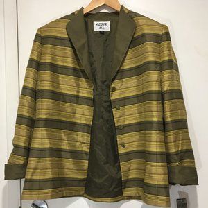 KASPER STRIPE SILK BLAZERS SIZE 14